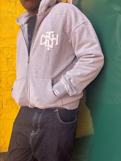 Distressed Hoodie-ASH