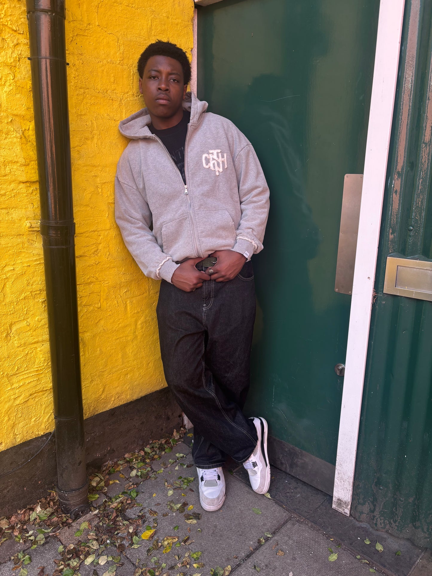 Distressed Hoodie-ASH