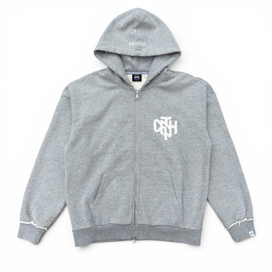 Distressed Hoodie-ASH